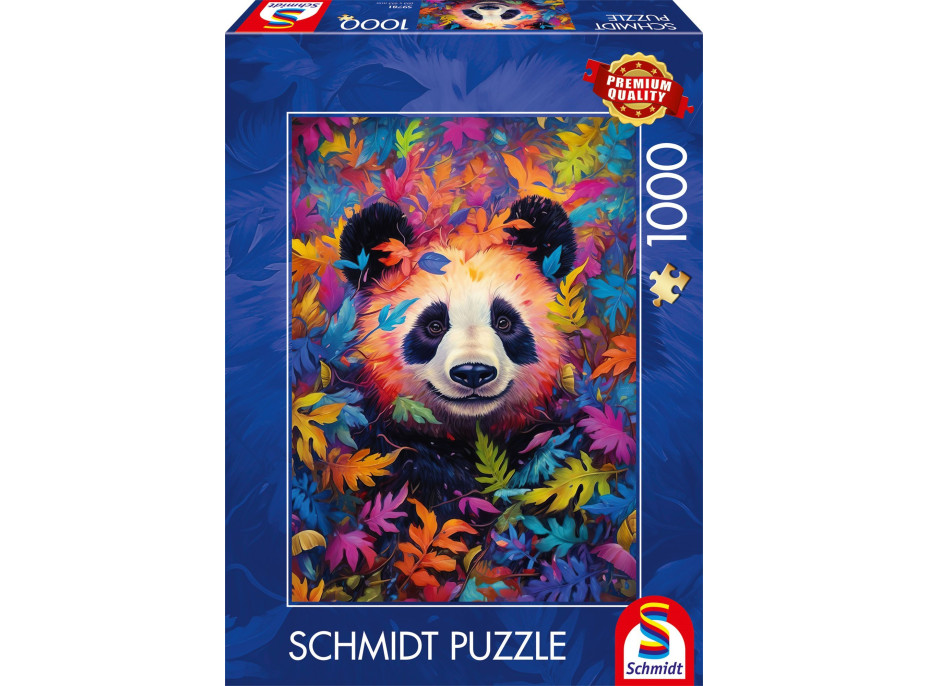 SCHMIDT Puzzle Panda v duhovém lese 1000 dílků