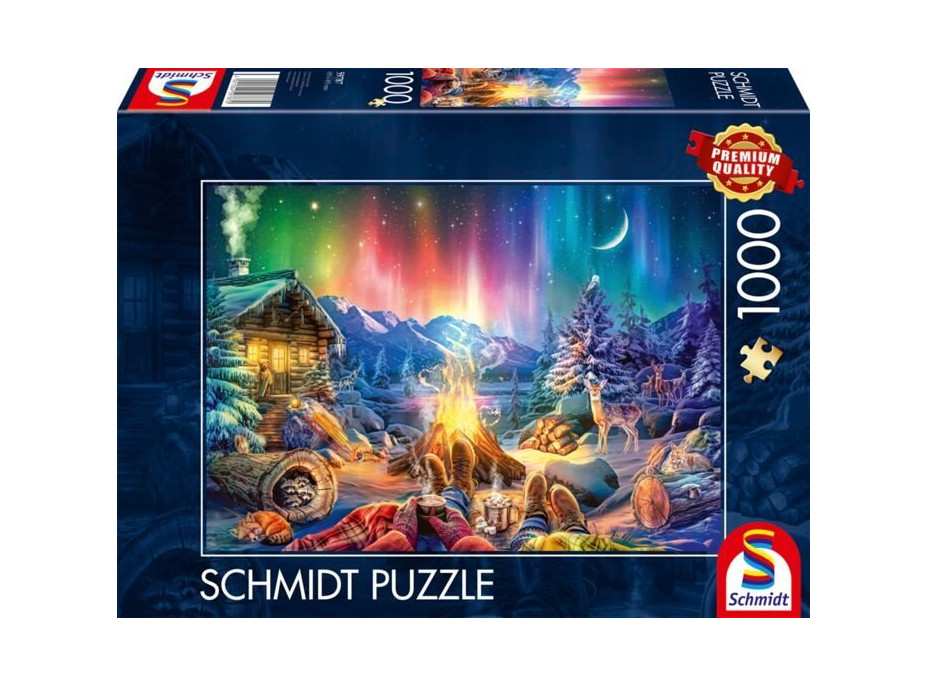 SCHMIDT Puzzle Romantika u ohně a pod hvězdami 1000 dílků