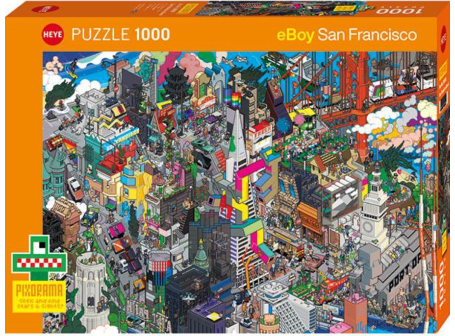 HEYE Puzzle Pixorama: San Francisco Quest 1000 dílků