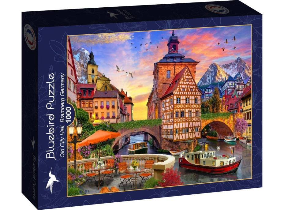 BLUEBIRD Puzzle Stará radnice, Bamberg Německo 1000 dílků