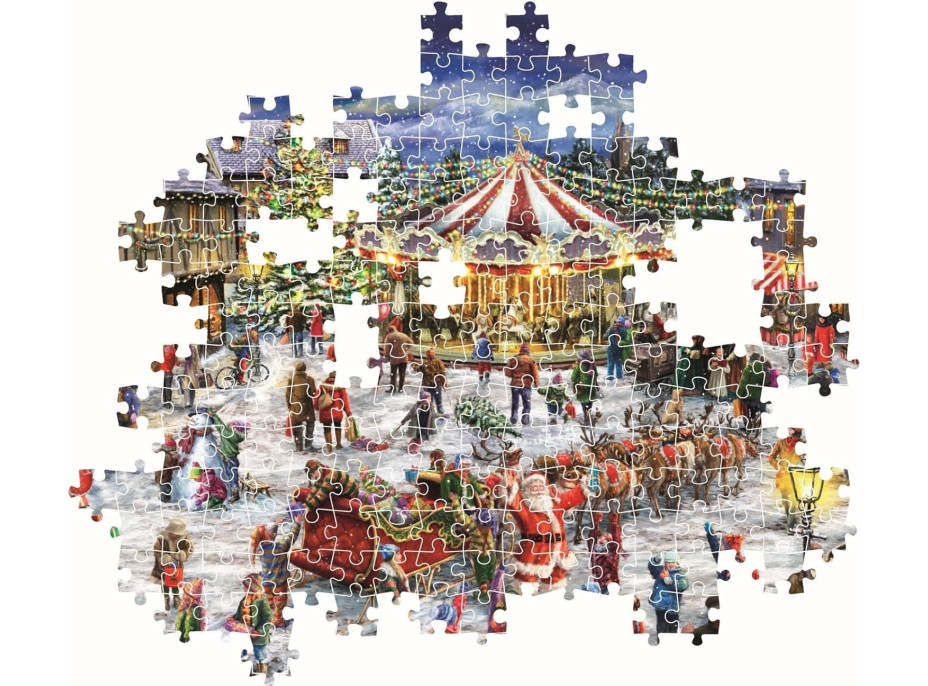 CLEMENTONI Puzzle Vánoční trhy 1500 dílků