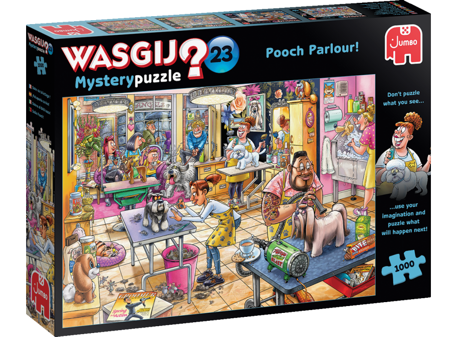 JUMBO Puzzle WASGIJ Mystery 23: Psí salon! 1000 dílků