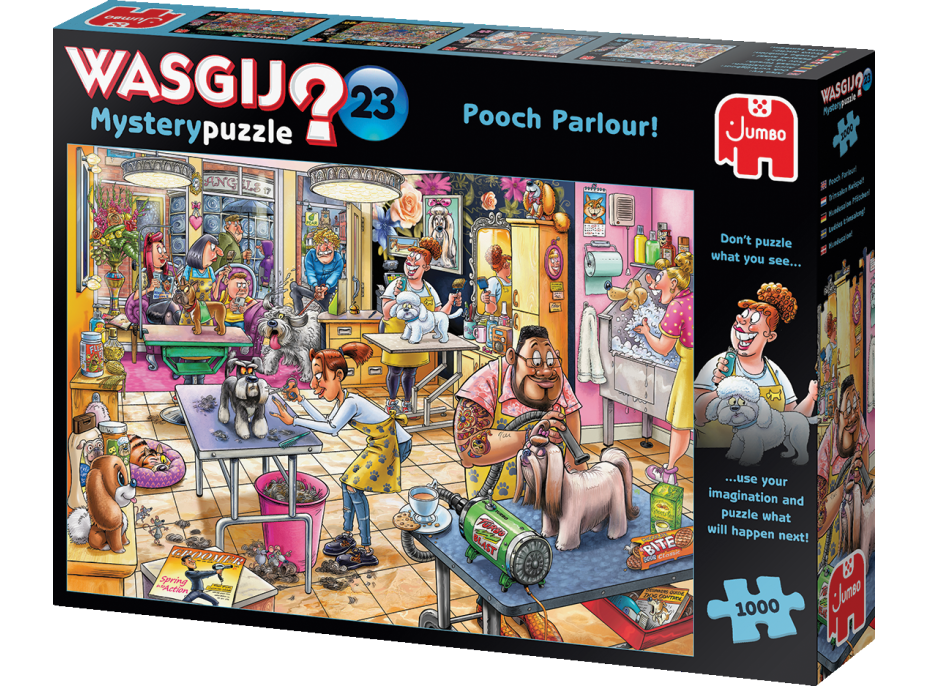 JUMBO Puzzle WASGIJ Mystery 23: Psí salon! 1000 dílků