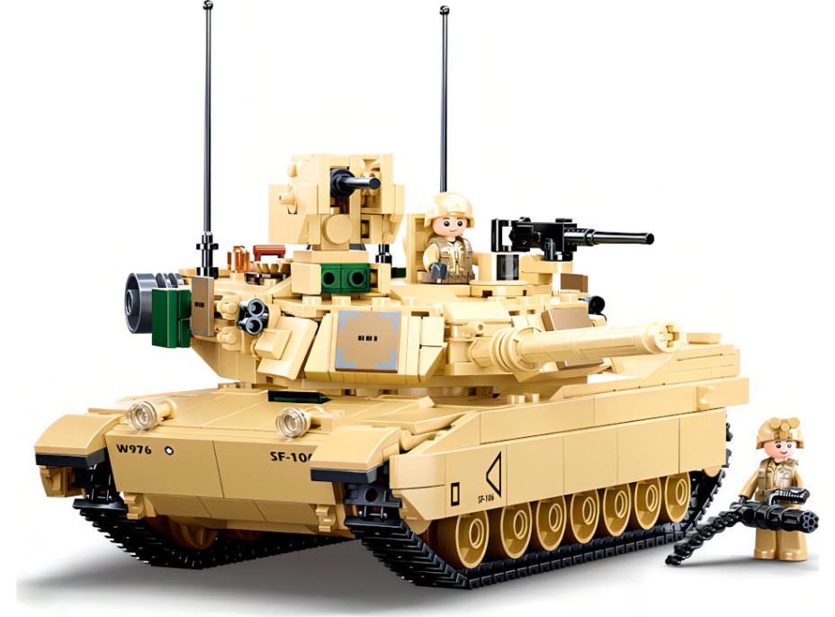 Sluban Model Bricks M38-B0892 Bitevní tank M1A2 Abrams