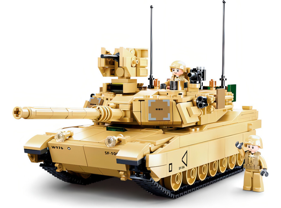 Sluban Model Bricks M38-B0892 Bitevní tank M1A2 Abrams