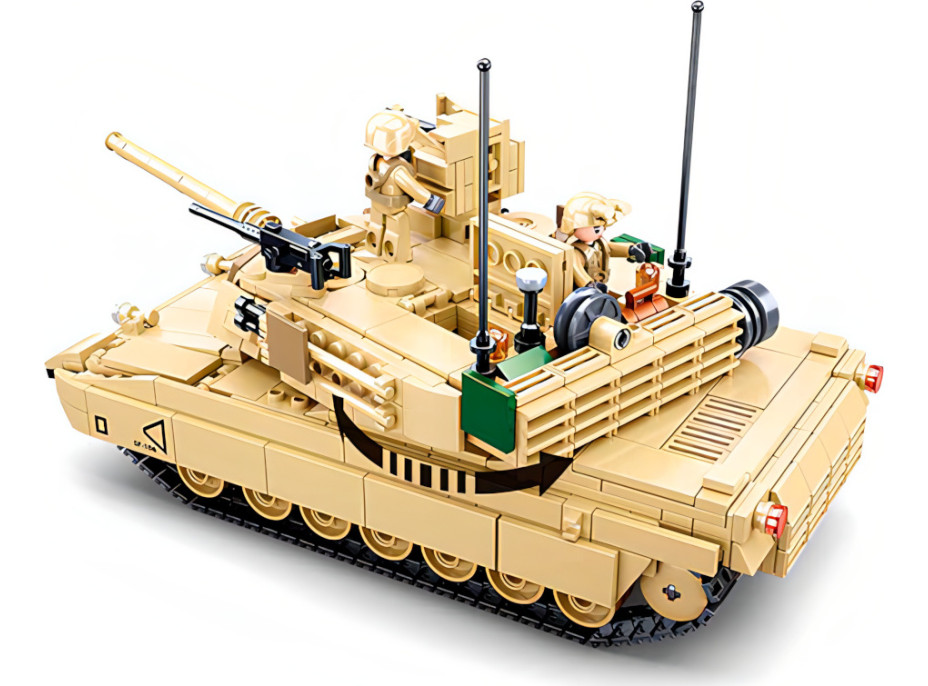 Sluban Model Bricks M38-B0892 Bitevní tank M1A2 Abrams