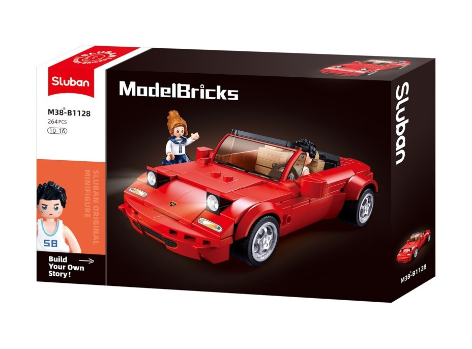 Sluban Model Bricks M38-B1128 Sportovní vůz MX5