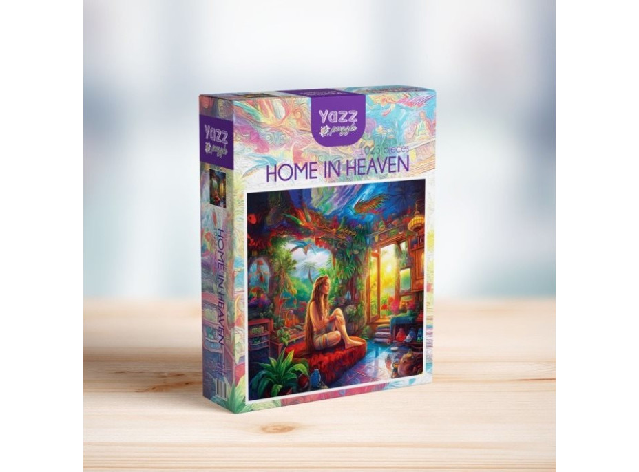 YAZZ Čtvercové puzzle Doma v nebi 1023 dílků