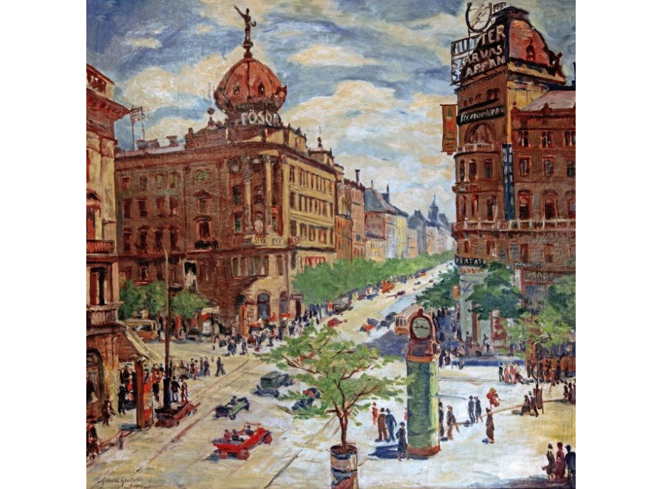 GRAFIKA Čtvercové puzzle Pohled na Budapešť 1000 dílků