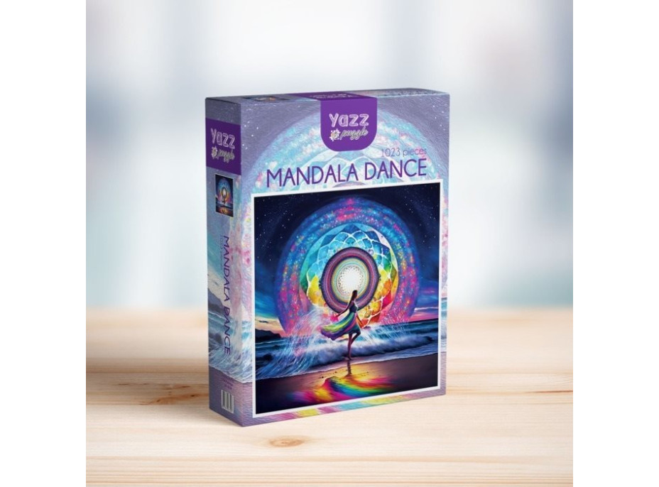 YAZZ Čtvercové puzzle Taneční mandala 1023 dílků