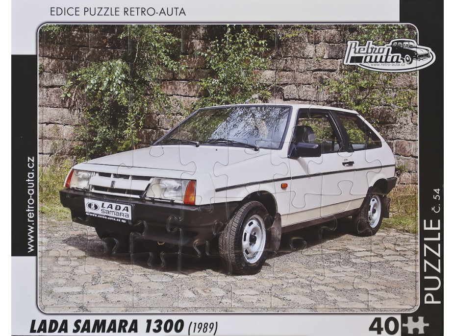 RETRO-AUTA Puzzle č.54 Lada Samara 1300 (1989) 40 dílků