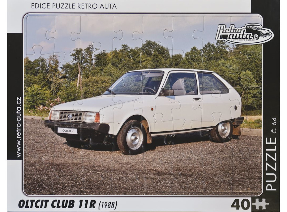 RETRO-AUTA Puzzle č.64 Oltcit CLUB 11R (1988) 40 dílků