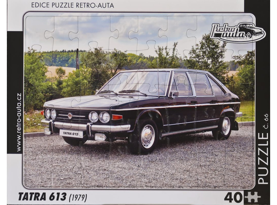 RETRO-AUTA Puzzle č.66 Tatra 613 (1979) 40 dílků