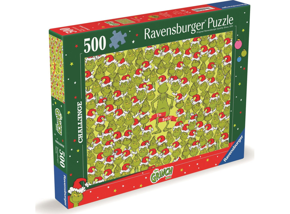 RAVENSBURGER Puzzle Challenge: Grinch 500 dílků