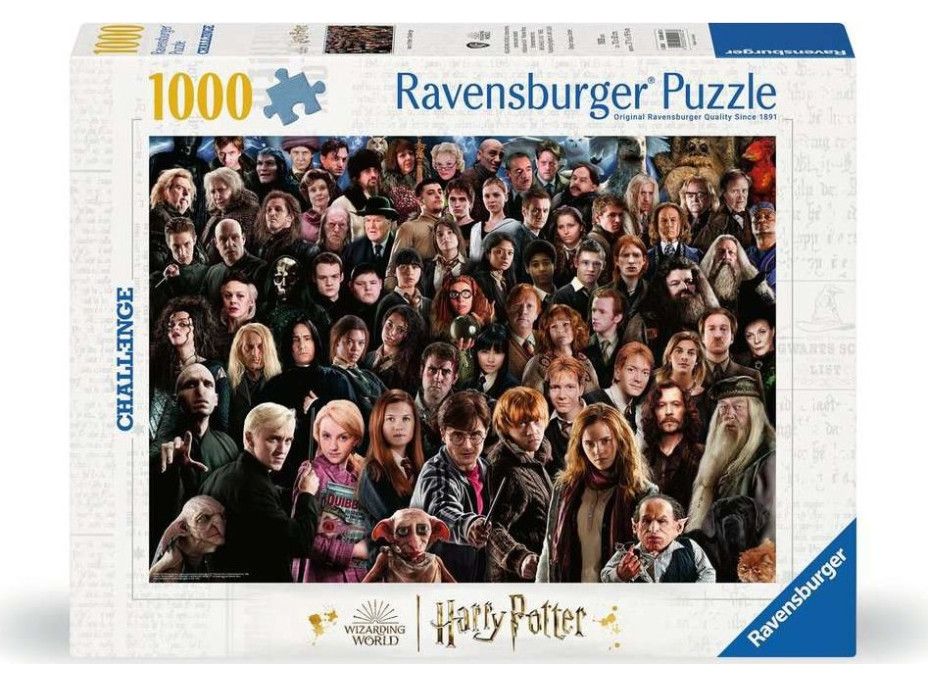 RAVENSBURGER Puzzle Challenge: Harry Potter 1000 dílků