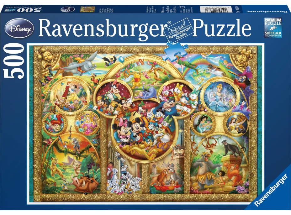 RAVENSBURGER Puzzle Disney rodina 500 dílků