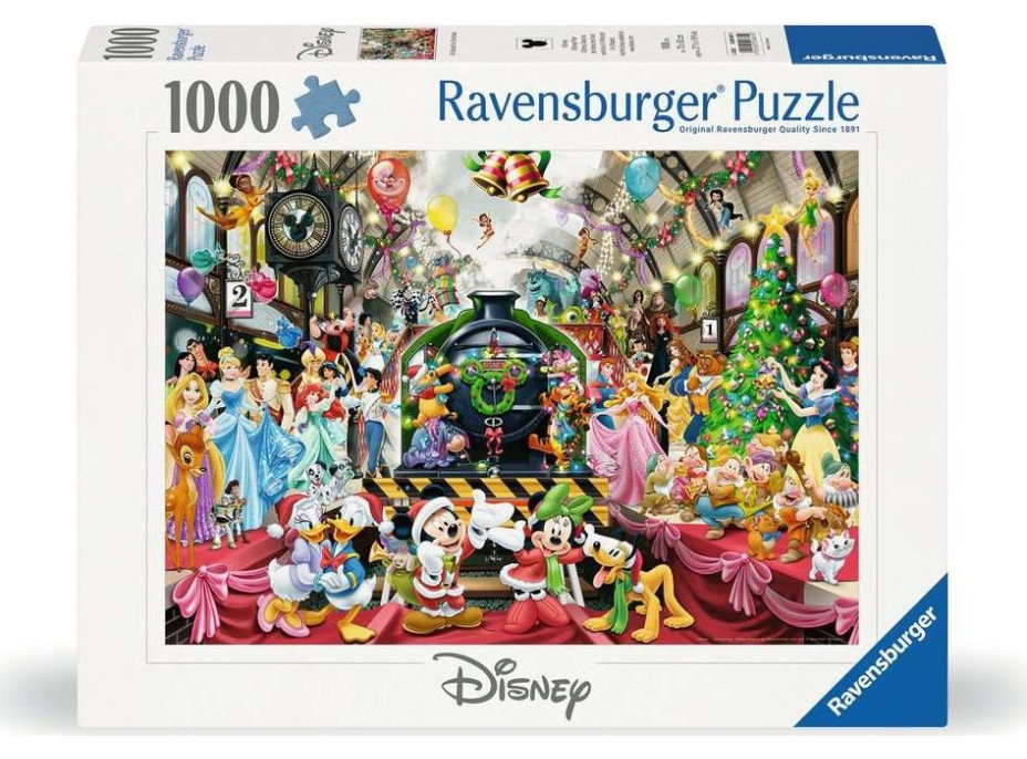 RAVENSBURGER Puzzle Disney Vánoce: Všichni na palubě 1000 dílků