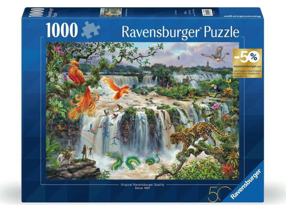 RAVENSBURGER Puzzle Fantastické vodopády Iguaçu 1000 dílků