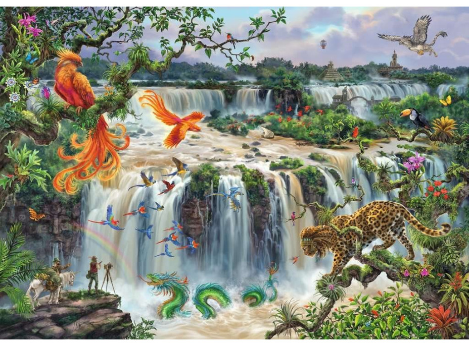 RAVENSBURGER Puzzle Fantastické vodopády Iguaçu 1000 dílků