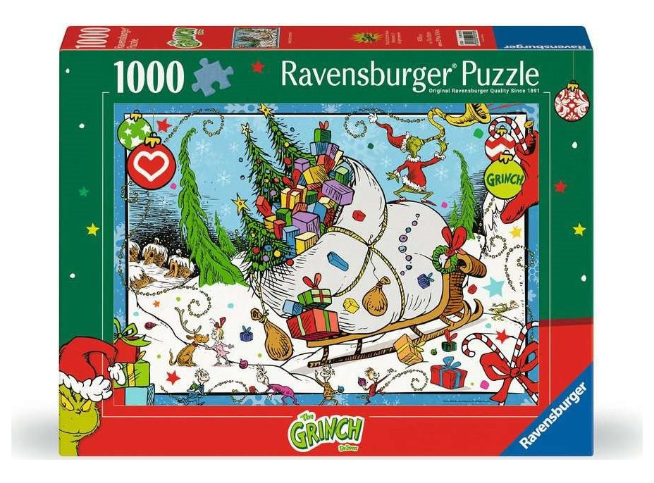 RAVENSBURGER Puzzle Grinch 1000 dílků