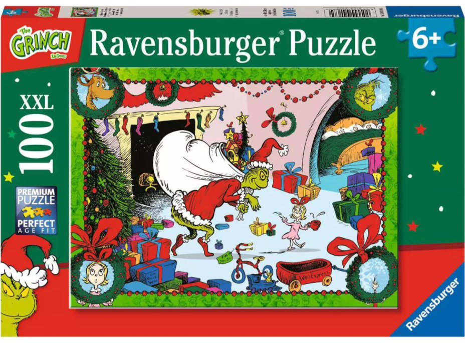 RAVENSBURGER Puzzle Grinch XXL 100 dílků