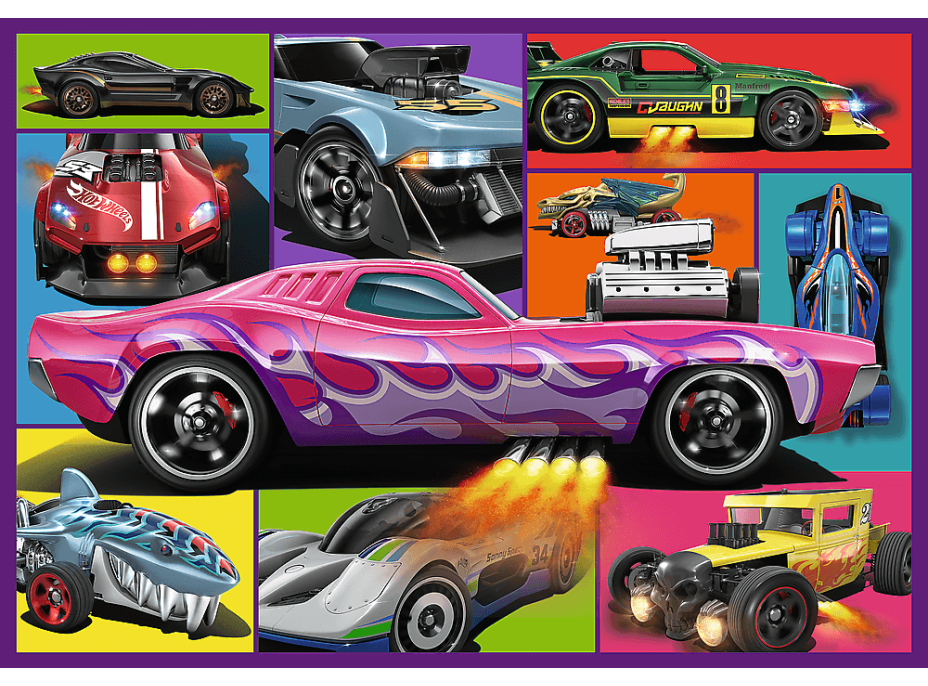 TREFL Puzzle Hot Wheels: Závodní auta 4x250 dílků