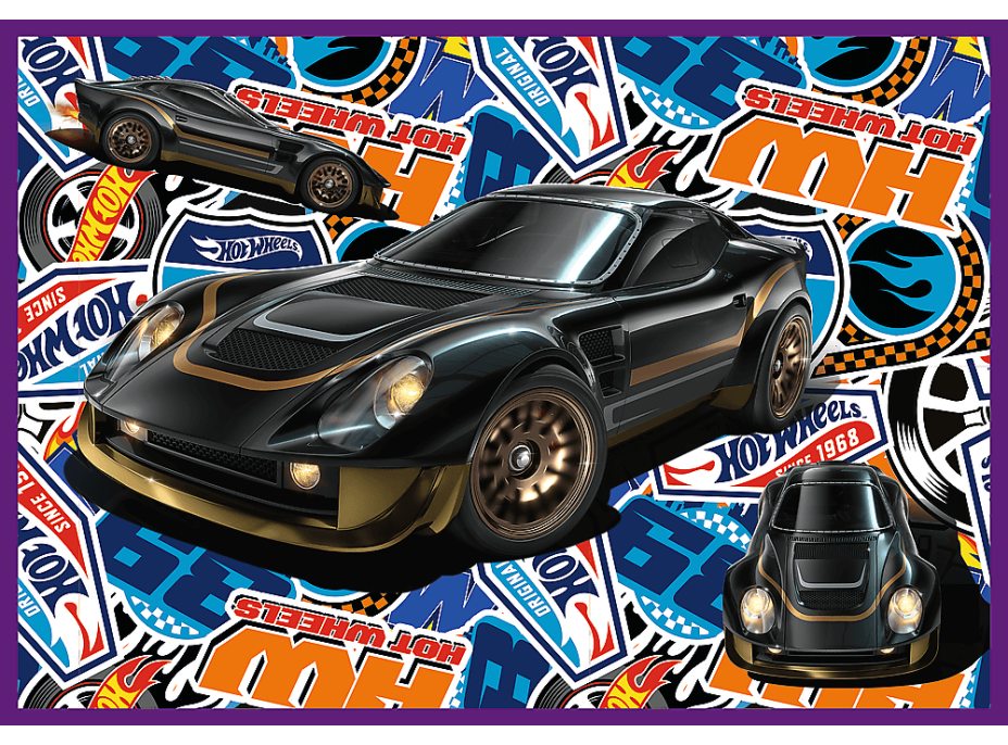 TREFL Puzzle Hot Wheels: Závodní auta 4x250 dílků