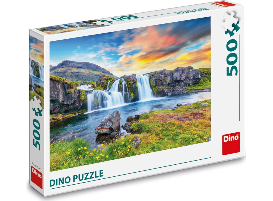 DINO Puzzle Islandský vodopád 500 dílků