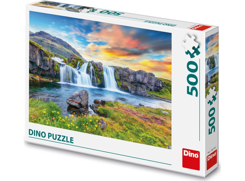 DINO Puzzle Islandský vodopád 500 dílků