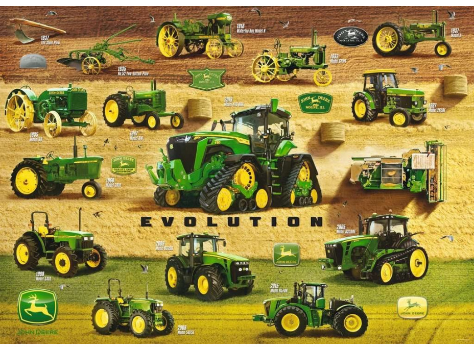 RAVENSBURGER Puzzle John Deer: Dědictví 1000 dílků