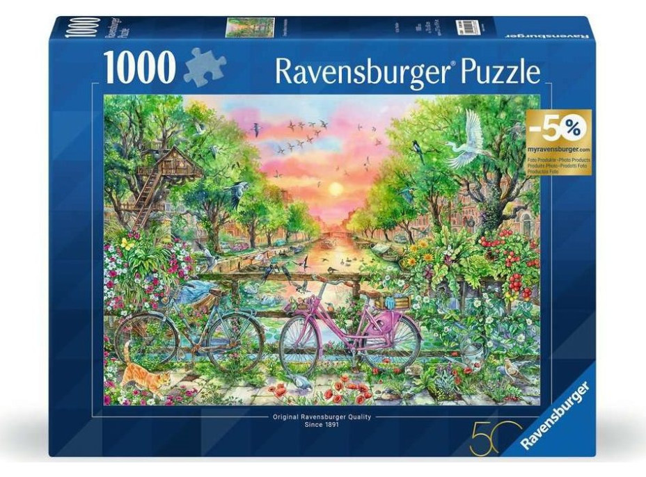 RAVENSBURGER Puzzle Kola v Amsterdamu 1000 dílků