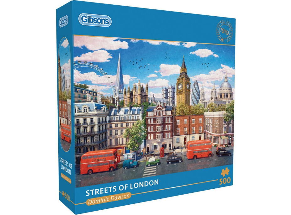 GIBSONS Puzzle Londýnské ulice 500 dílků