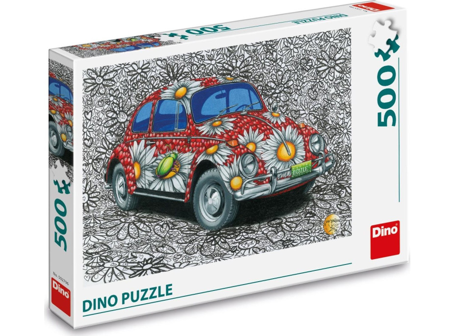 DINO Puzzle Malovaný VW Brouk 500 dílků