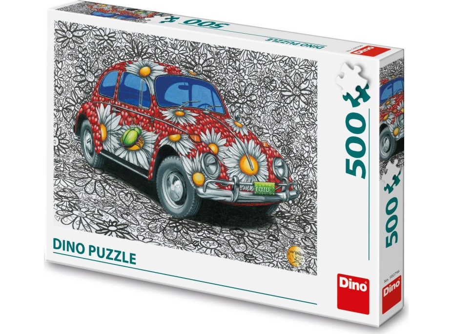 DINO Puzzle Malovaný VW Brouk 500 dílků