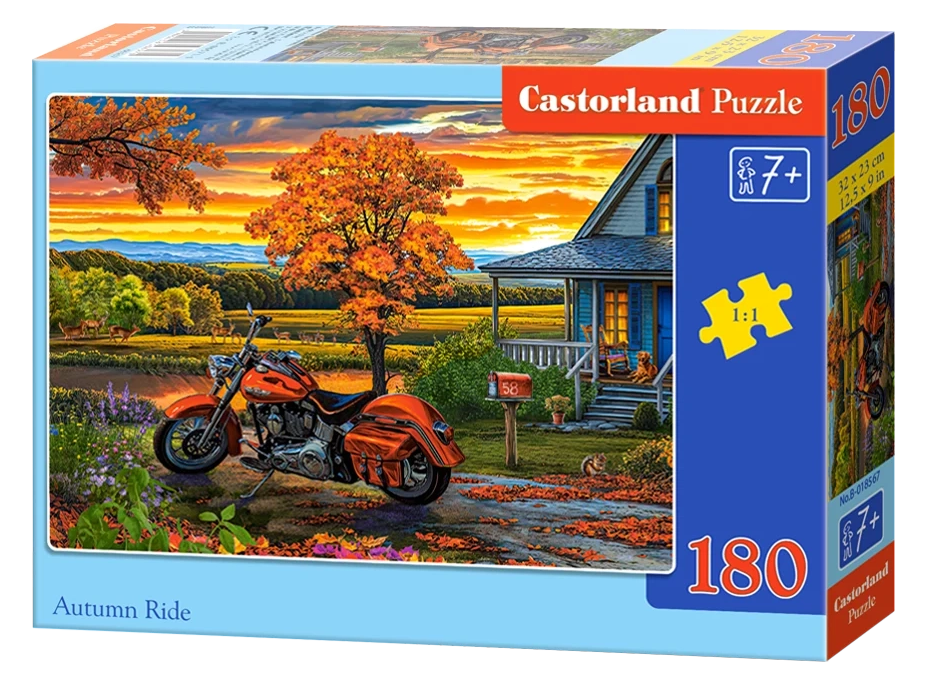 CASTORLAND Puzzle Podzimní jízda 500 dílků