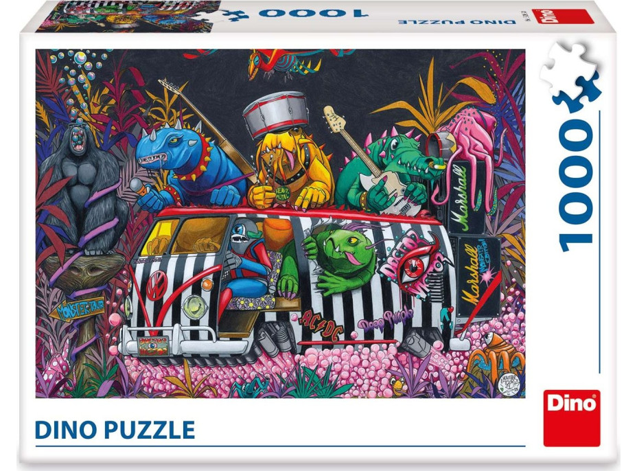 DINO Puzzle Příšerky na tripu 1000 dílků