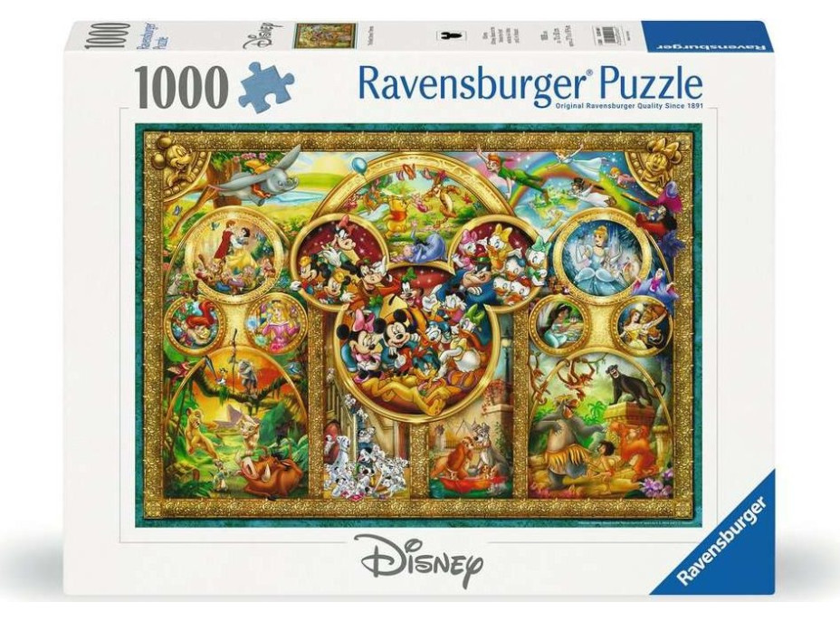 RAVENSBURGER Puzzle To nejlepší z Disneyho 1000 dílků