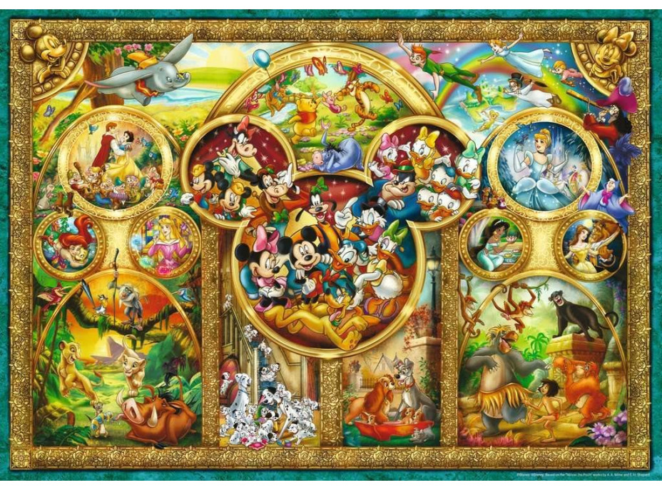 RAVENSBURGER Puzzle To nejlepší z Disneyho 1000 dílků