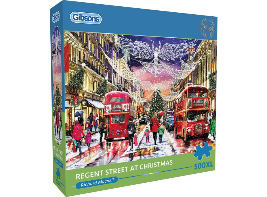 GIBSONS Puzzle Vánoční Regent Street XL 500 dílků