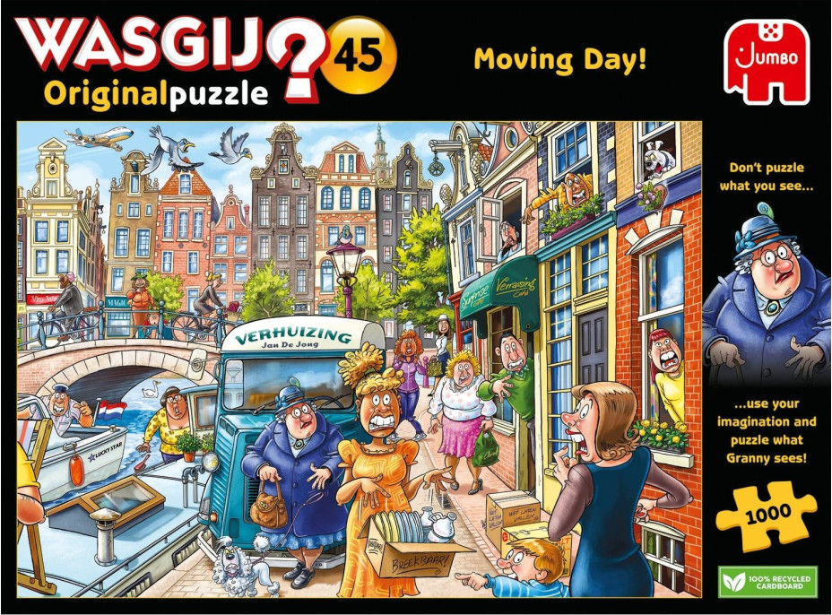 JUMBO Puzzle WASGIJ 45: Stěhovací den! 1000 dílků