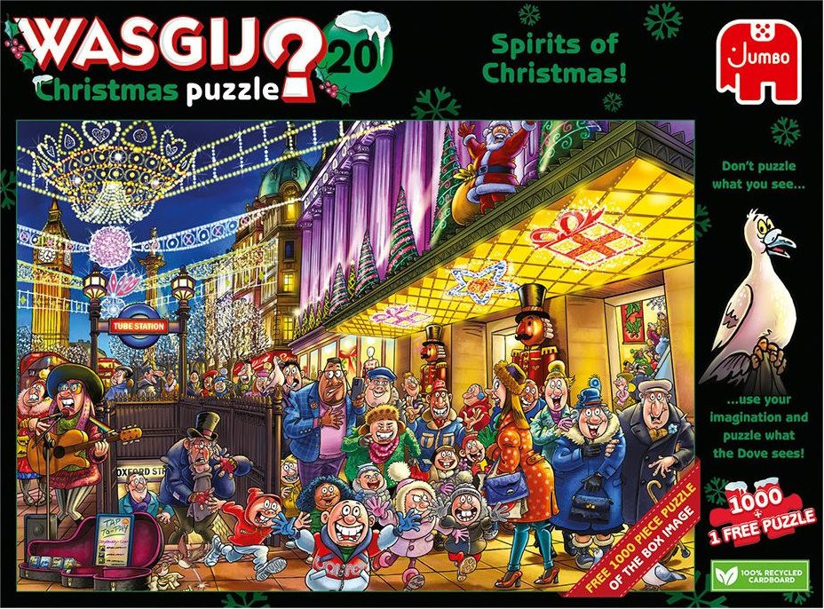 JUMBO Puzzle WASGIJ Christmas 20: Duch Vánoc! 2x1000 dílků