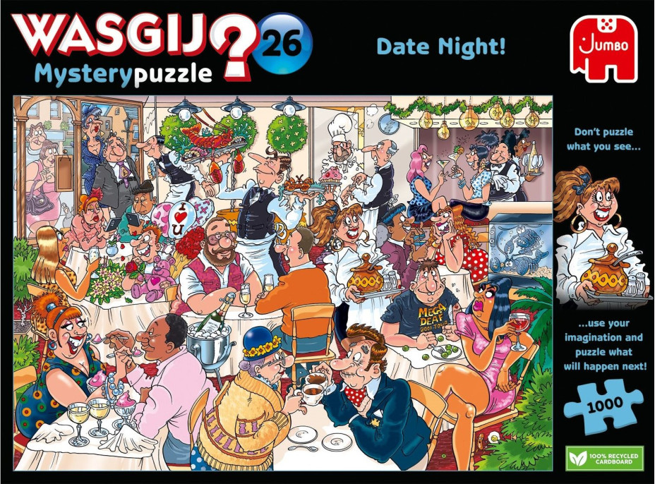 JUMBO Puzzle WASGIJ Mystery 26: Noční rande! 1000 dílků