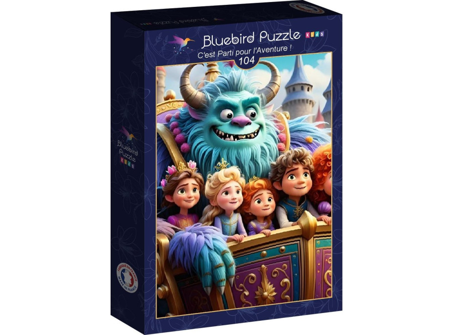 BLUEBIRD Puzzle Za dobrodružstvím! 104 dílků