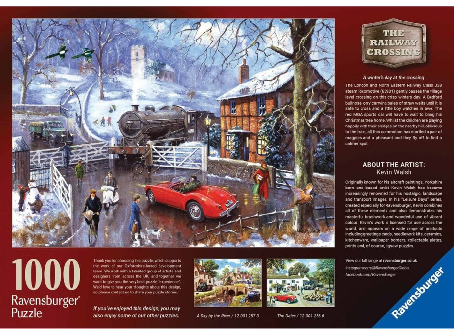 RAVENSBURGER Puzzle Železniční přejezd 1000 dílků