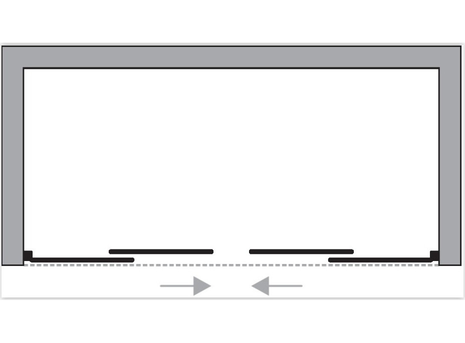 Vanová zástěna VASCA MAESTRO CENTRALE -160 cm, Polystyrol 2,2 mm (acrilico)