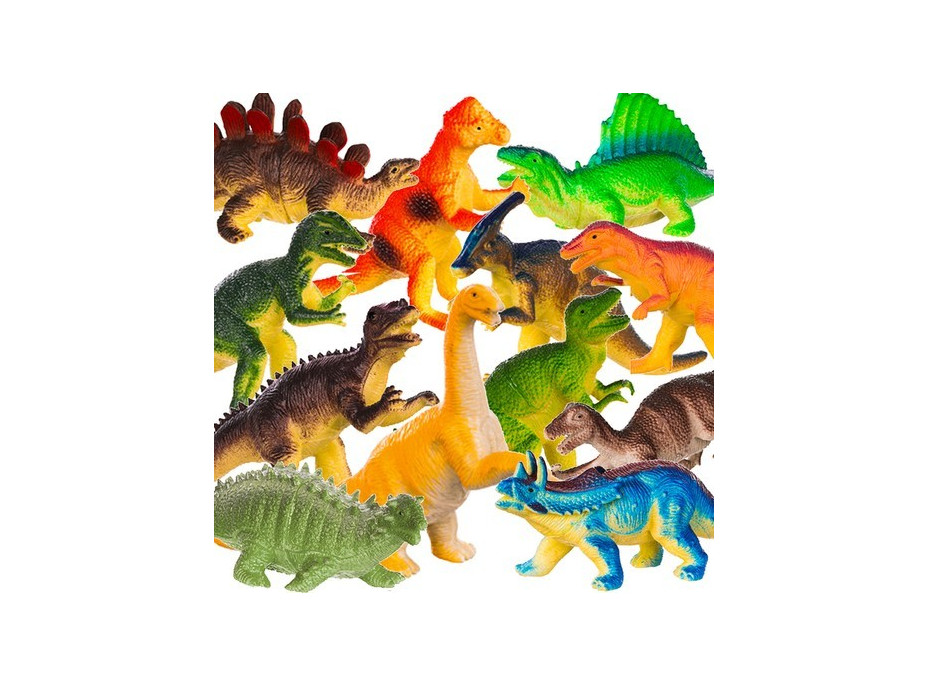 Sada plastových figurek - 12 ks - Dinosauři