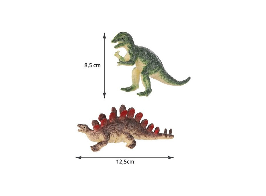 Sada plastových figurek - 12 ks - Dinosauři