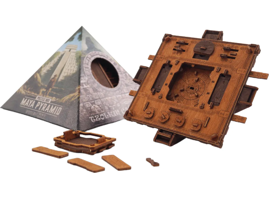 WOODEN CITY 3D dřevěné puzzle Escape room: Pyramida Maya