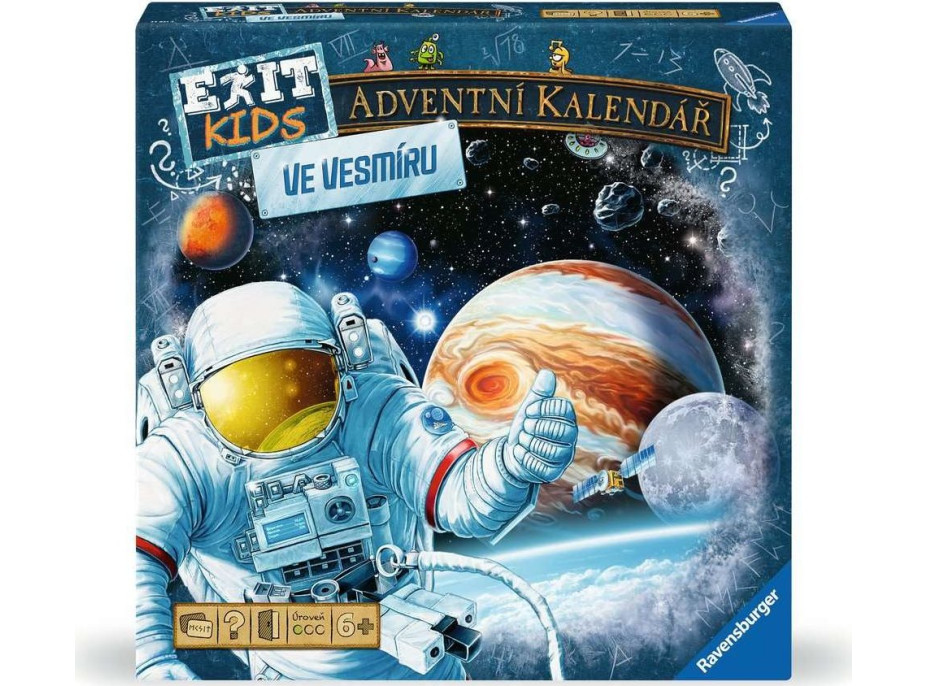 RAVENSBURGER EXIT Kids Adventní kalendář: Ve vesmíru