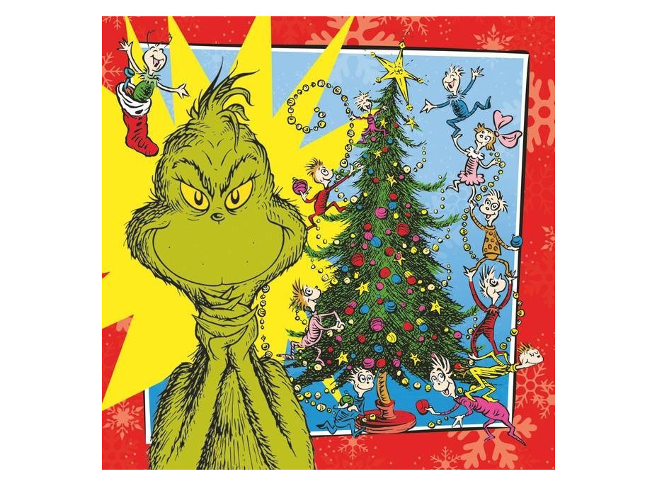 RAVENSBURGER Puzzle Grinch 3x49 dílků